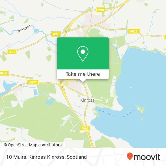 10 Muirs, Kinross Kinross map
