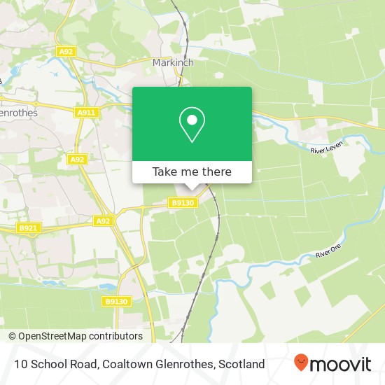 10 School Road, Coaltown Glenrothes map