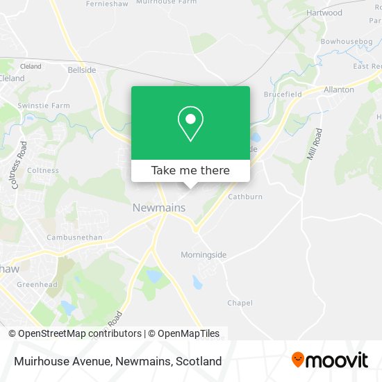 Muirhouse Avenue, Newmains map