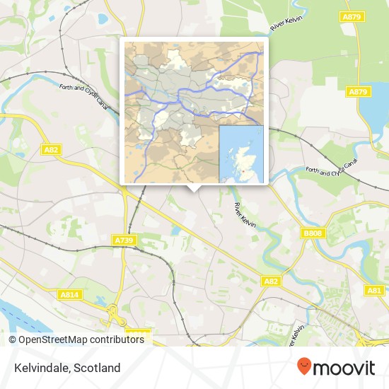 Kelvindale map