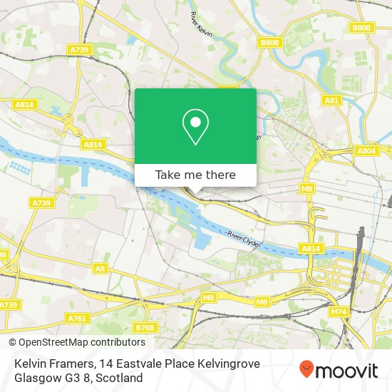 Kelvin Framers, 14 Eastvale Place Kelvingrove Glasgow G3 8 map