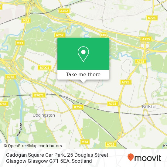 Cadogan Square Car Park, 25 Douglas Street Glasgow Glasgow G71 5EA map