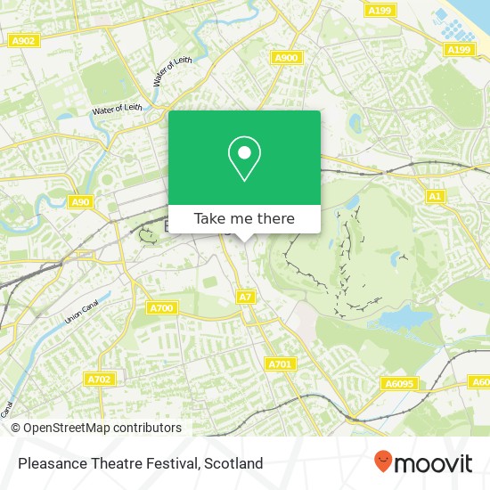 Pleasance Theatre Festival map