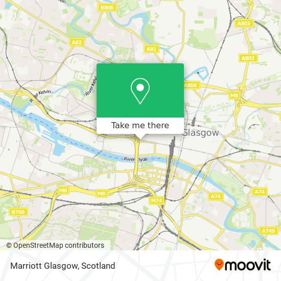 Marriott Glasgow map