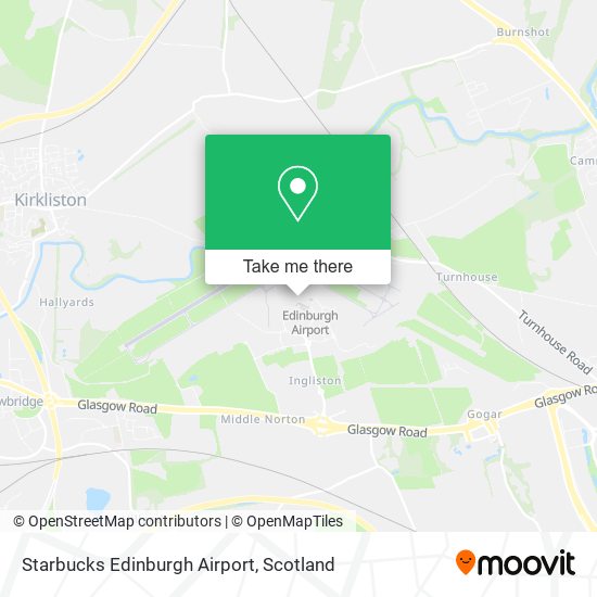 Starbucks Edinburgh Airport map