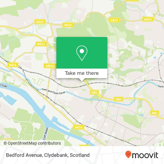 Bedford Avenue, Clydebank map