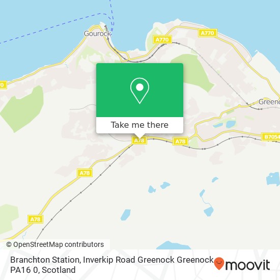 Branchton Station, Inverkip Road Greenock Greenock PA16 0 map