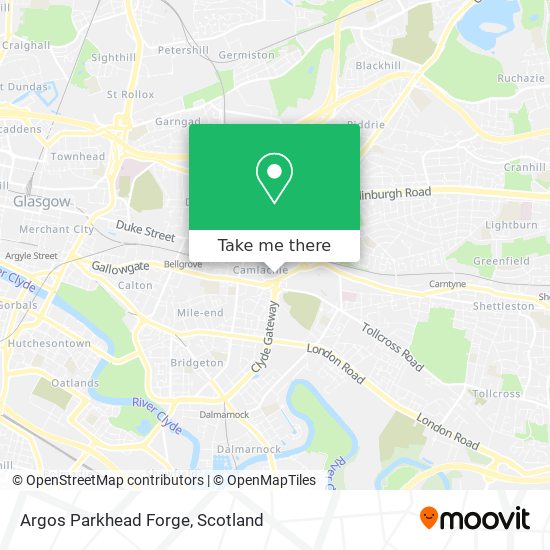 Argos Parkhead Forge map