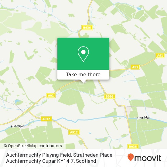 Auchtermuchty Playing Field, Stratheden Place Auchtermuchty Cupar KY14 7 map