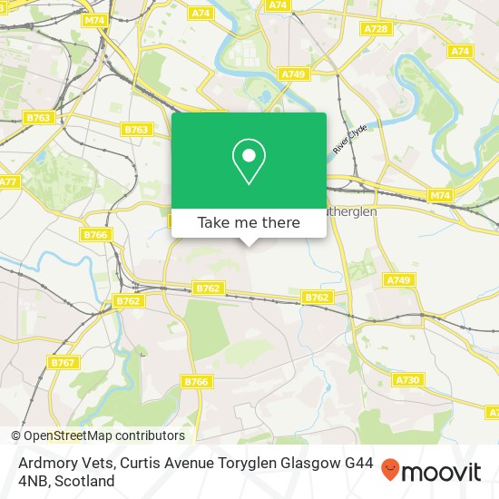 Ardmory Vets, Curtis Avenue Toryglen Glasgow G44 4NB map