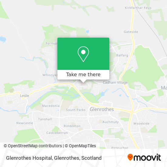 Glenrothes Hospital, Glenrothes map