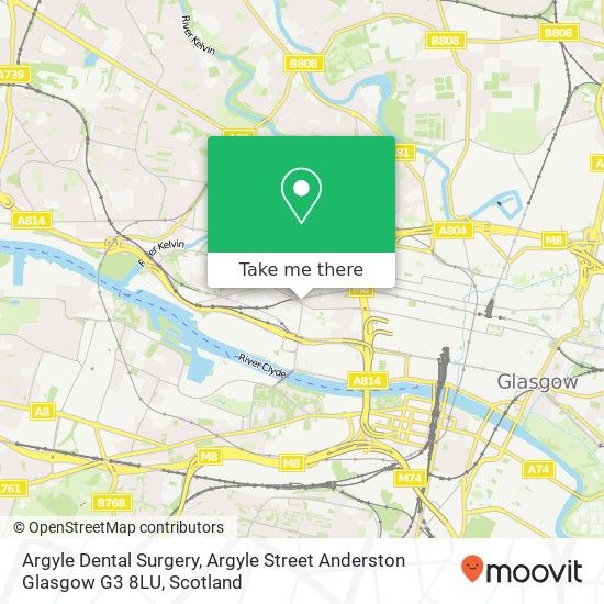 Argyle Dental Surgery, Argyle Street Anderston Glasgow G3 8LU map