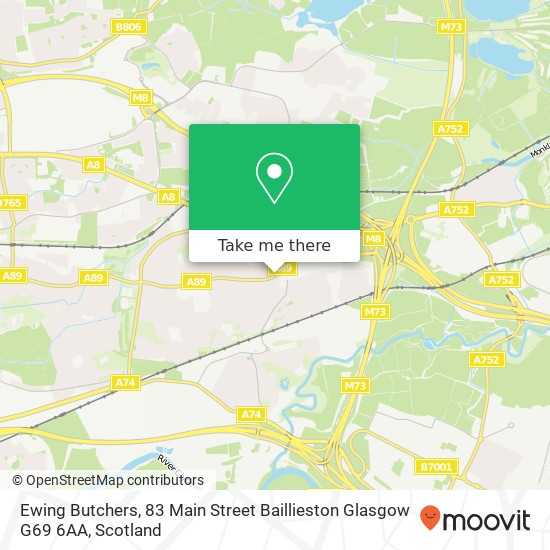 Ewing Butchers, 83 Main Street Baillieston Glasgow G69 6AA map