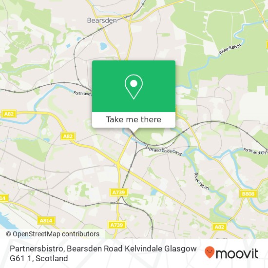 Partnersbistro, Bearsden Road Kelvindale Glasgow G61 1 map