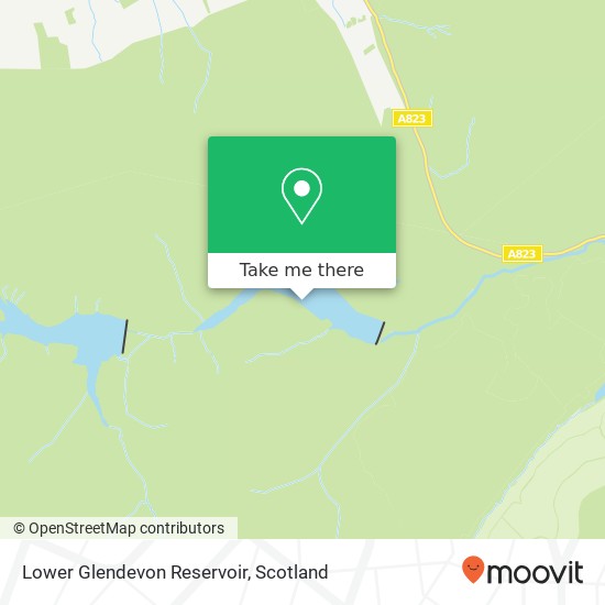 Lower Glendevon Reservoir map