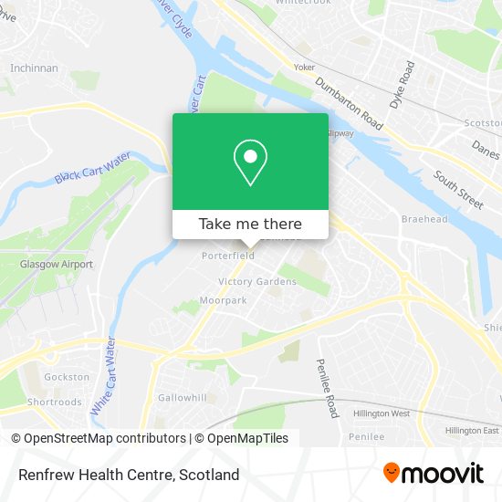 Renfrew Health Centre map