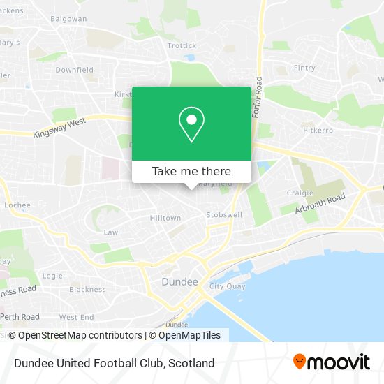 Dundee United Football Club map
