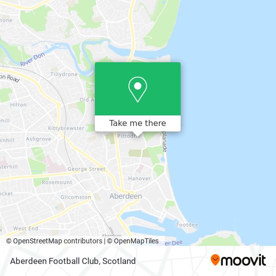 Aberdeen Football Club map