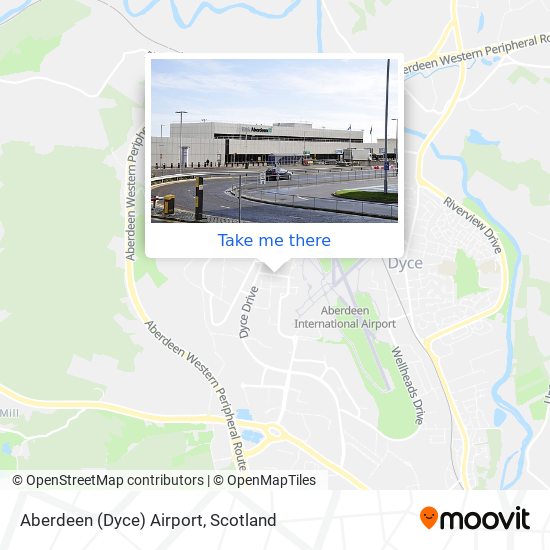 Aberdeen (Dyce) Airport map