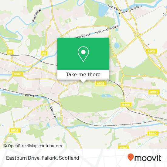 Eastburn Drive, Falkirk map