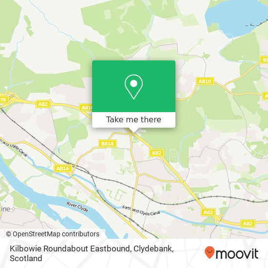 Kilbowie Roundabout Eastbound, Clydebank map