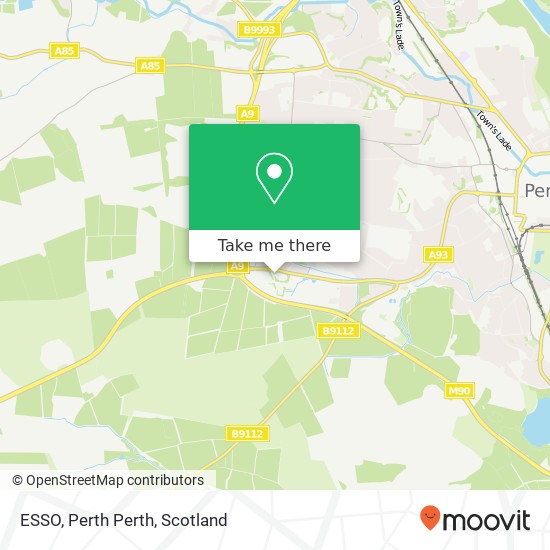 ESSO, Perth Perth map