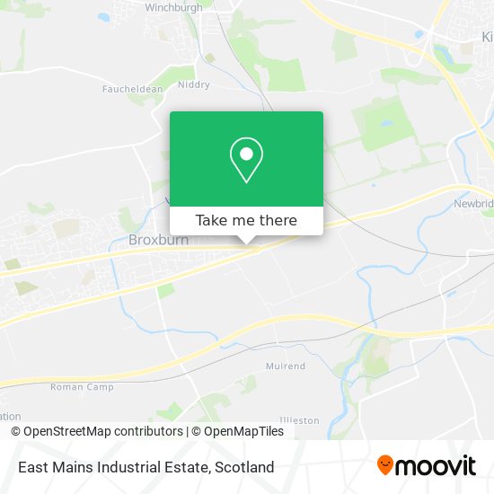 East Mains Industrial Estate map