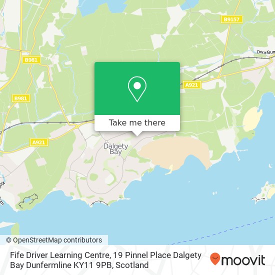 Fife Driver Learning Centre, 19 Pinnel Place Dalgety Bay Dunfermline KY11 9PB map