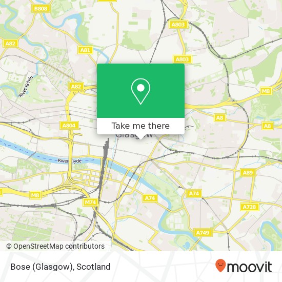 Bose (Glasgow) map