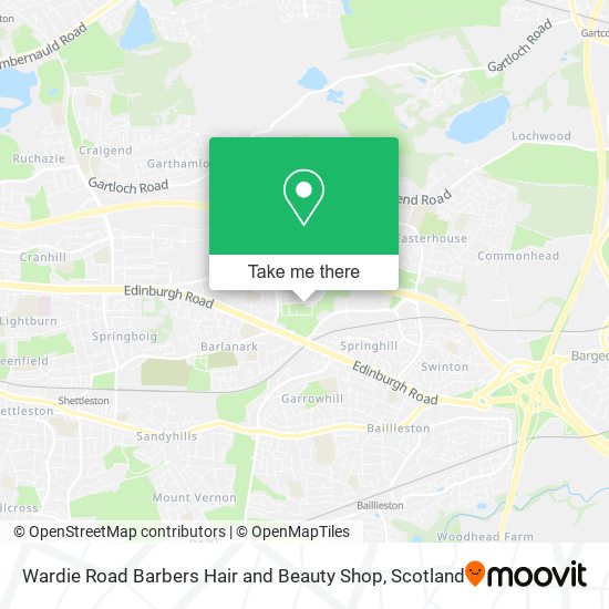 Wardie Road Barbers Hair and Beauty Shop map
