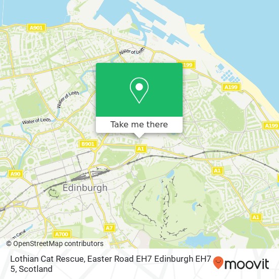 Lothian Cat Rescue, Easter Road EH7 Edinburgh EH7 5 map