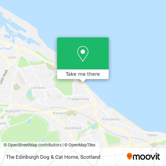 The Edinburgh Dog & Cat Home map
