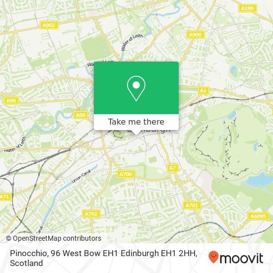 Pinocchio, 96 West Bow EH1 Edinburgh EH1 2HH map