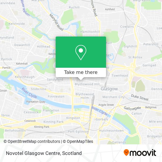 Novotel Glasgow Centre map