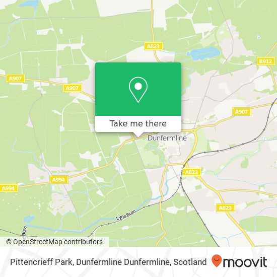 Pittencrieff Park, Dunfermline Dunfermline map