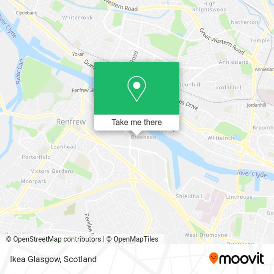 How to get to Ikea Glasgow by bus or train?