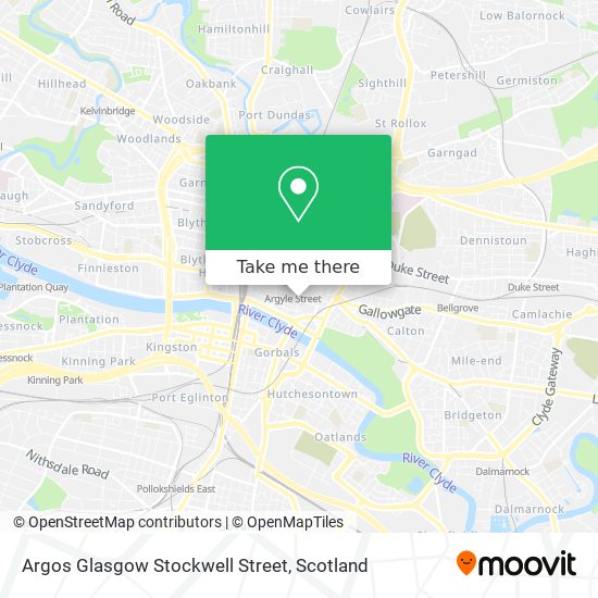 Argos Glasgow Stockwell Street map