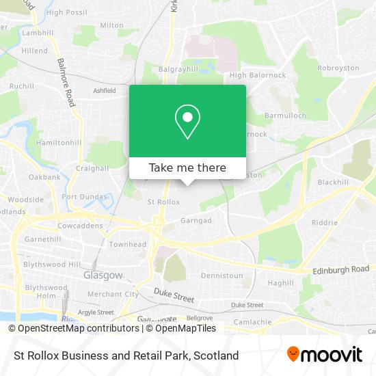 St Rollox Business and Retail Park map