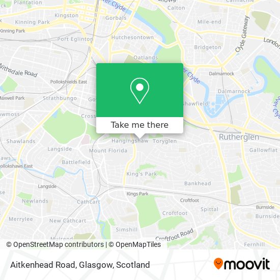 Aitkenhead Road, Glasgow map