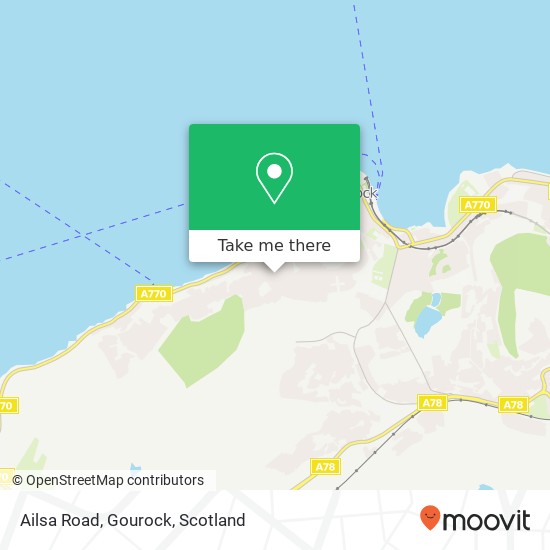 Ailsa Road, Gourock map