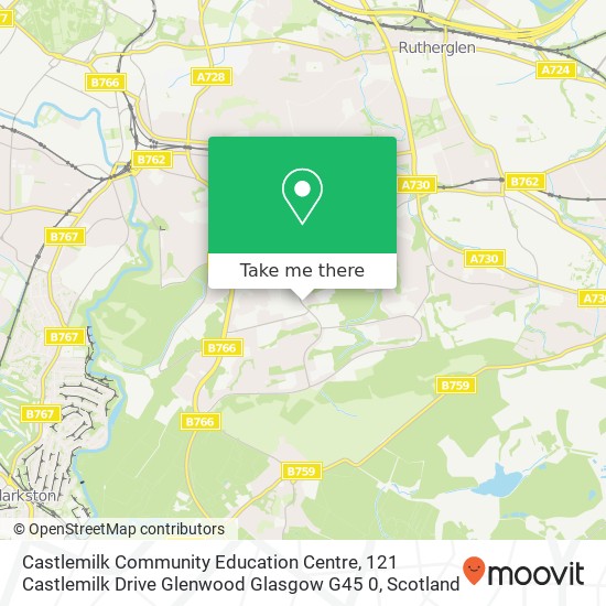 Castlemilk Community Education Centre, 121 Castlemilk Drive Glenwood Glasgow G45 0 map