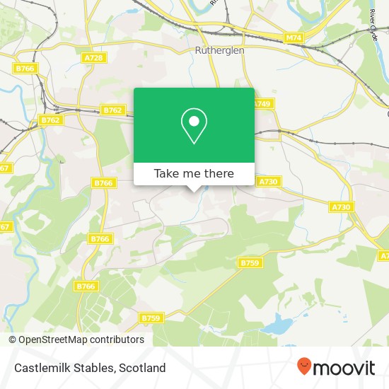 Castlemilk Stables map