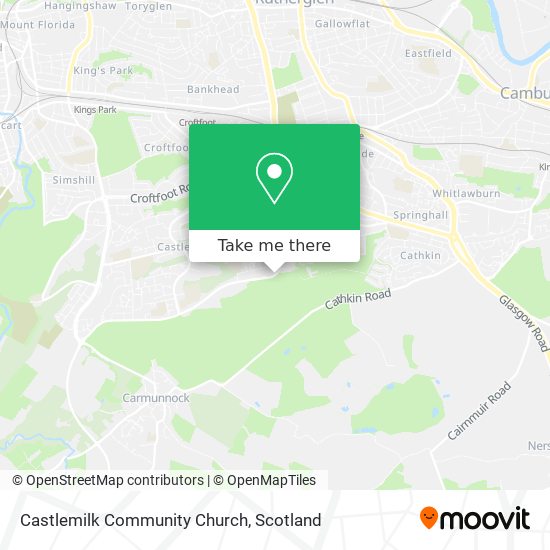 Castlemilk Community Church map