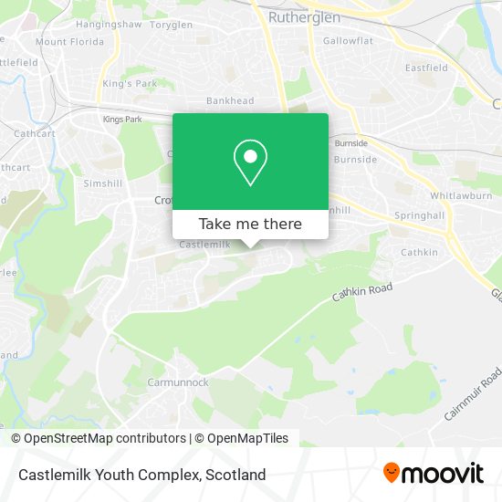 Castlemilk Youth Complex map