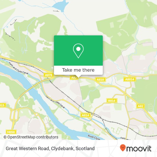 Great Western Road, Clydebank map