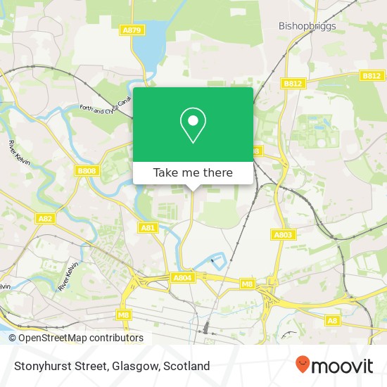 Stonyhurst Street, Glasgow map