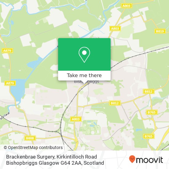 Brackenbrae Surgery, Kirkintilloch Road Bishopbriggs Glasgow G64 2AA map