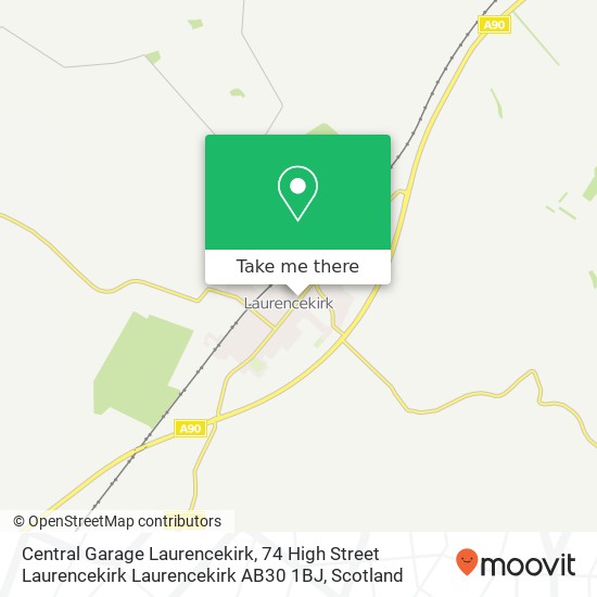 Central Garage Laurencekirk, 74 High Street Laurencekirk Laurencekirk AB30 1BJ map