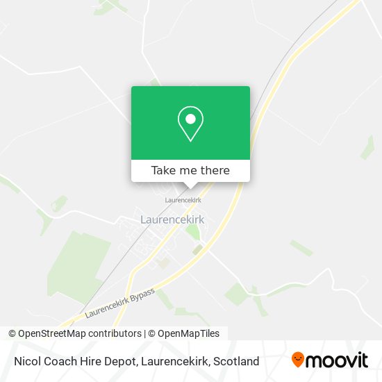 Nicol Coach Hire Depot, Laurencekirk map