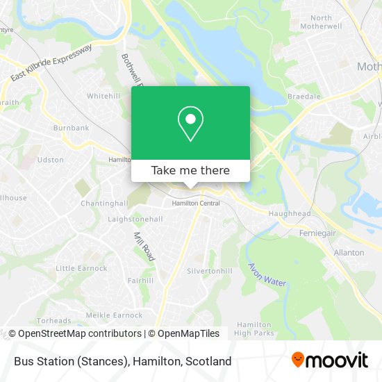 Bus Station (Stances), Hamilton map